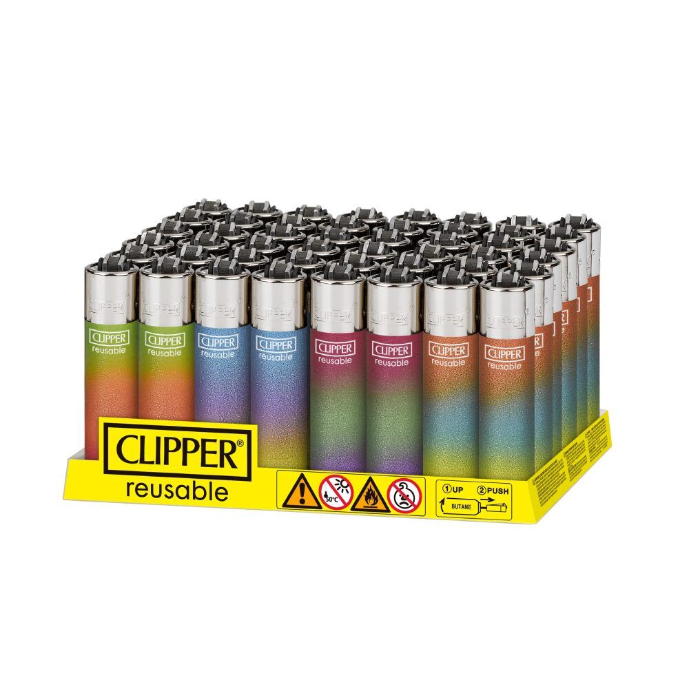 Clipper (DSPLY 48pc)(Lighter) CP11R Reusable Classic Large Triple Gradient 2 TPB + LB (SAS)