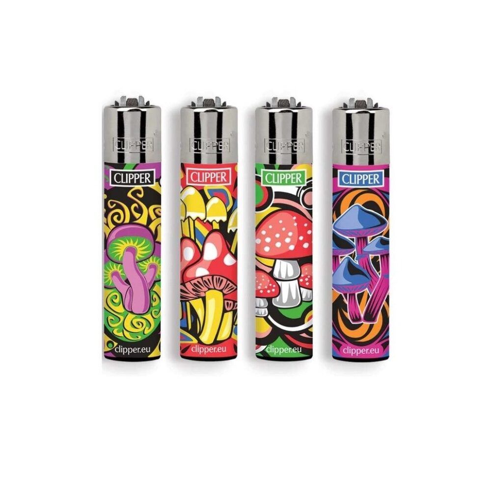 Clipper (DSPLY 48pc)(Lighter) CP11R Reusable Classic Large Mushrooms
