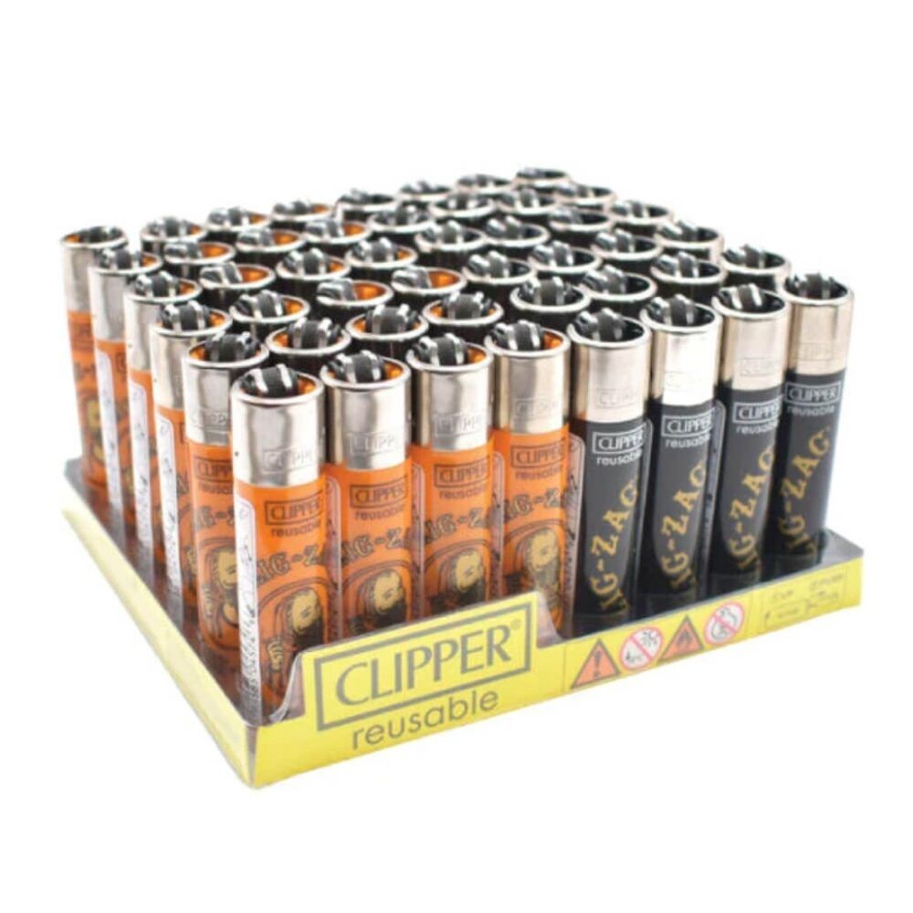 Clipper (DSPLY 48pc)(Lighter) CP11R Reusable Classic Large ZigZag