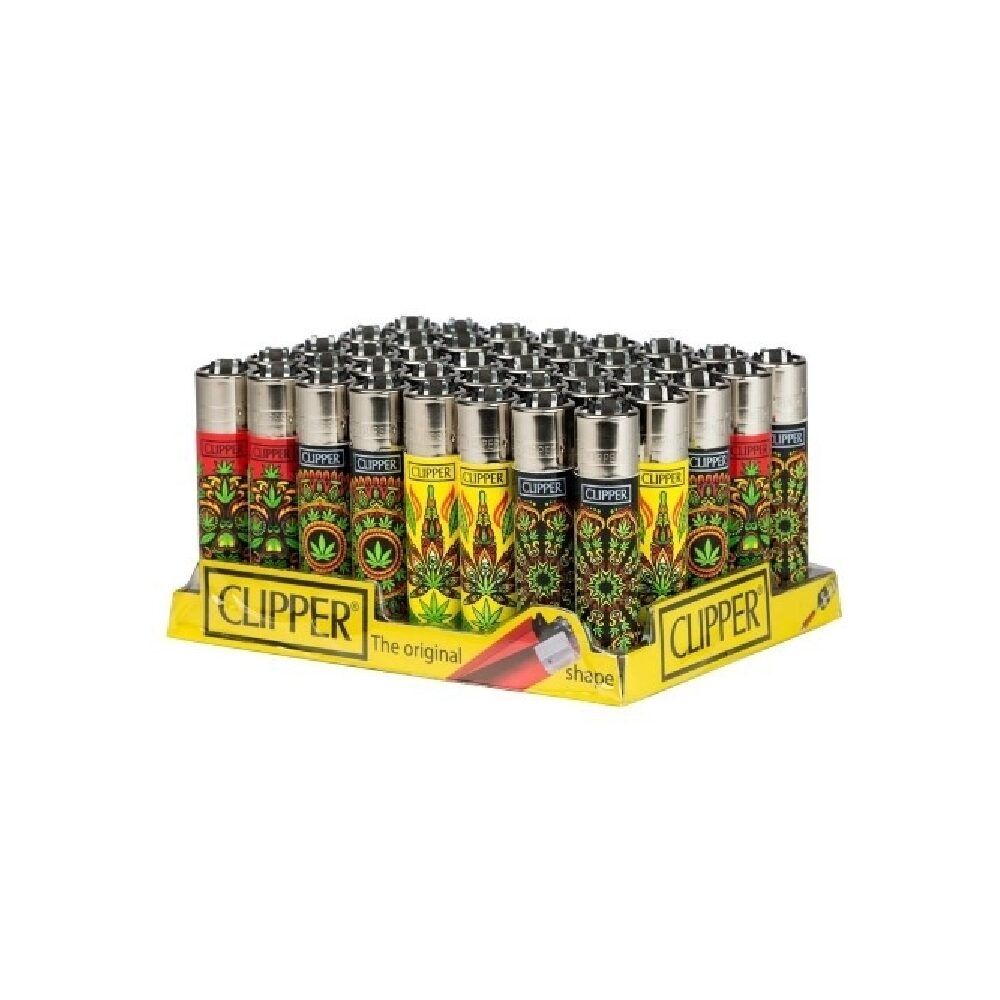 Clipper (DSPLY 48pc)(Lighter) CP11R Reusable Classic Large PSY Weed