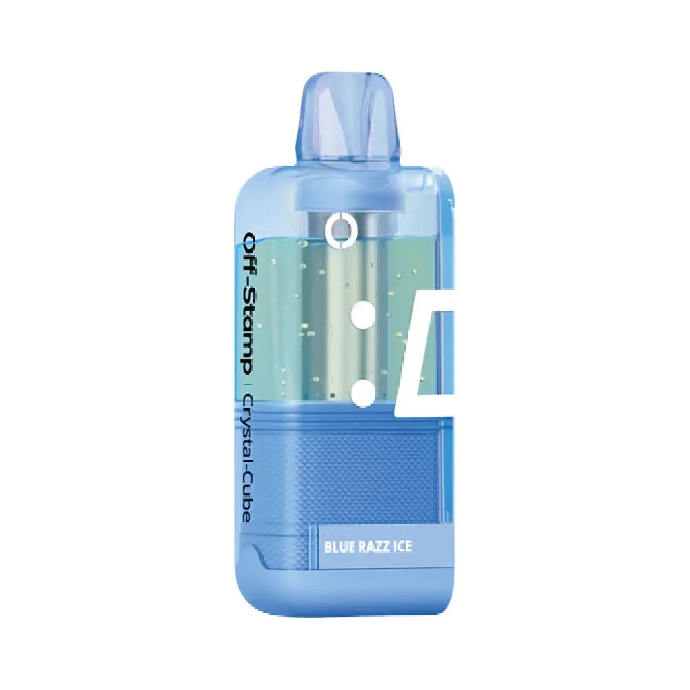Off Stamp X Cube Crystal 35K Disposable Pod Blue Razz Ice with packaging
