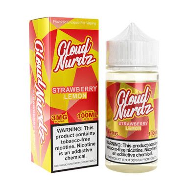 Strawberry Lemon Cloud Nurdz TFN 100mL with packaging