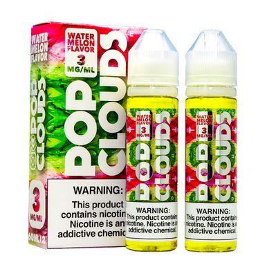 Watermelon by Pop Clouds E-Liquid with packaging