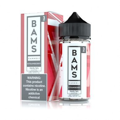 Strawberry Cannoli by Bam's Cannoli 100ml with Packaging