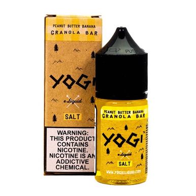 Peanut Butter Banana by Yogi Salts E-Liquid with packaging