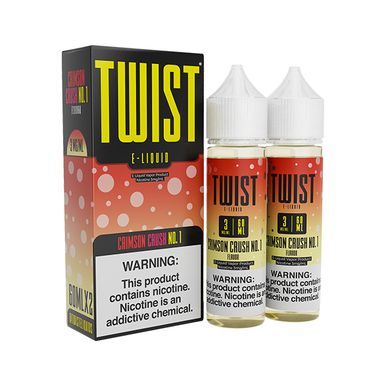 Crimson Crush No. 1 (Strawberry Crush) by Twist E-Liquid with packaging