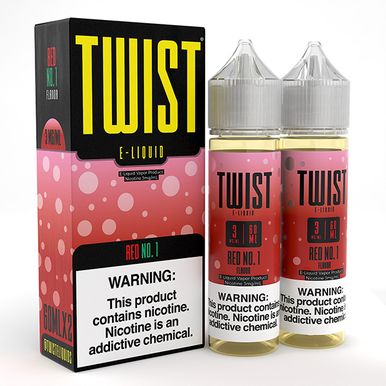 Red No. 1 (Watermelon Madness) by Twist E-Liquid with packaging