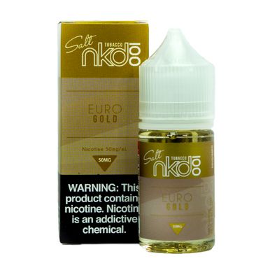 Euro Gold By NKD 100 Salt E-Liquid with Packaging