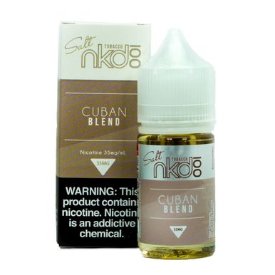 Cuban Blend By NKD 100 Salt E-Liquid with Packaging