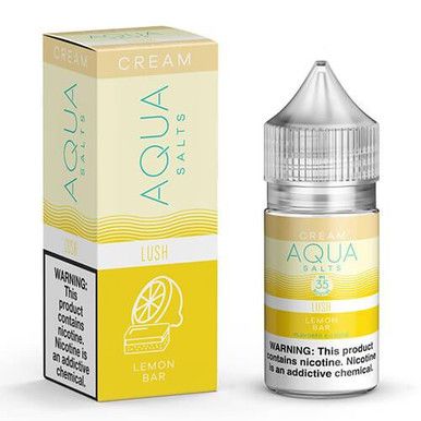 Lush By Aqua Cream Salt E-Liquid with Packaging