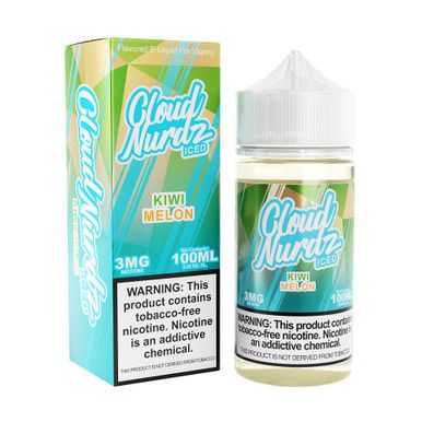 Kiwi Melon Iced Cloud Nurdz TFN 100mL with packaging