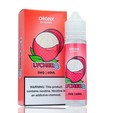 Lychee Ice By ORGNX E-Liquid with Packaging