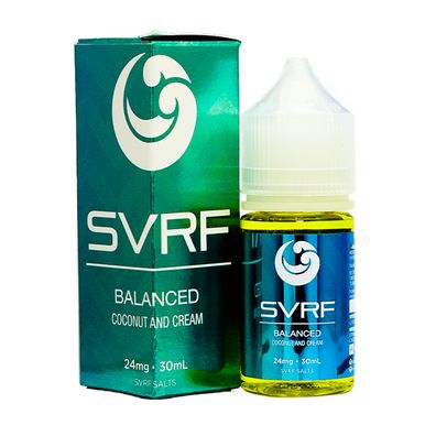 Balanced By SVRF Salts E-Liquid with Packaging