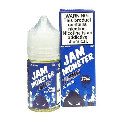Blueberry by Jam Monster Salt Nicotine 30ml with Packaging