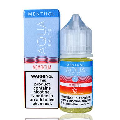 AQUA SALTS MENTHOL | Momentum Ice 30ML eLiquid with Packaging
