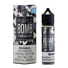 Purple Bomb Ice By VGOD eLiquid with Packaging