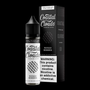 Mango Berries By Coastal Clouds E-Liquid 60mL with packaging