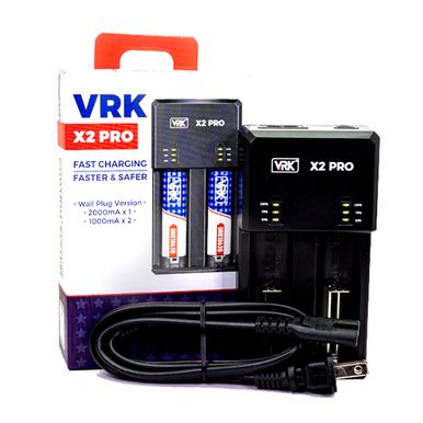 VRK X2 Pro Charger | 2 Bay with packaging