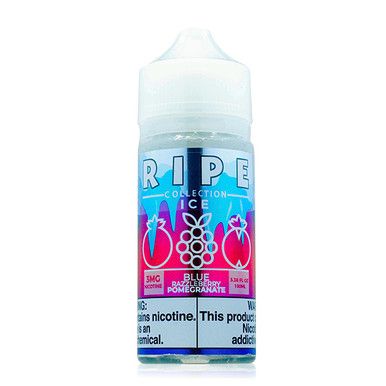 Blue Razzleberry Pomegranate ICE By Ripe E-Liquid Bottle