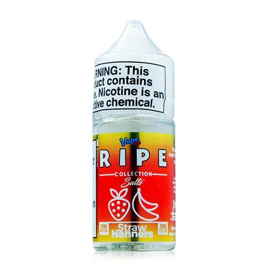 Straw Nanners by Vape 100 Ripe Collection Salts 30ml  Bottle