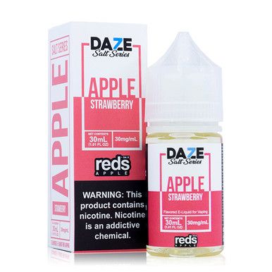 Reds Strawberry by 7 Daze Salts E-Liquid with Packaging