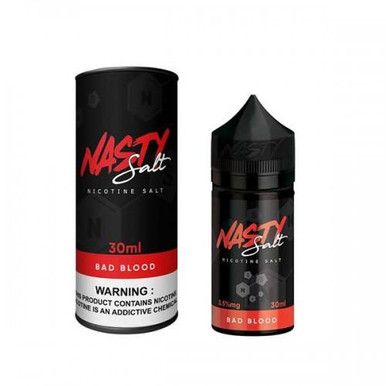 Bad Blood by Nasty Salt E-Liquid with packaging