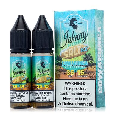 Cowabunga Ice By Johnny Apple Vapes SALT E-Liquid with Packaging