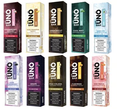 SKOL UNO Bar Disposable E-Cigs 500 Puffs Group Photo