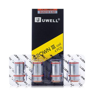 Uwell Crown 3 Coils (4-Pack) with packaging