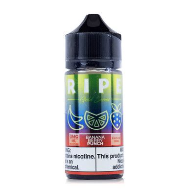 Banana Berry Punch By Ripe E-Liquid Gold Series Bottle