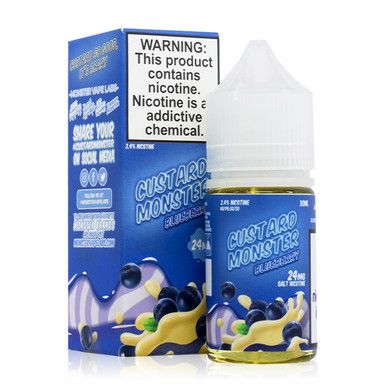 Blueberry Custard by Custard Monster Salts 30ml with Packaging
