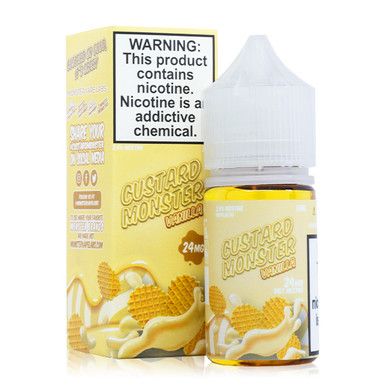 Vanilla Custard by Custard Monster Salts 30ml with Packaging
