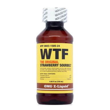 WTF by OMG E-Liquid (Old Packaging) Bottle