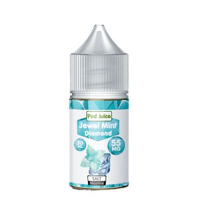 Jewel Mint Diamond (Unsweetened) Salt by Pod Juice E-Liquid 30ml Bottle