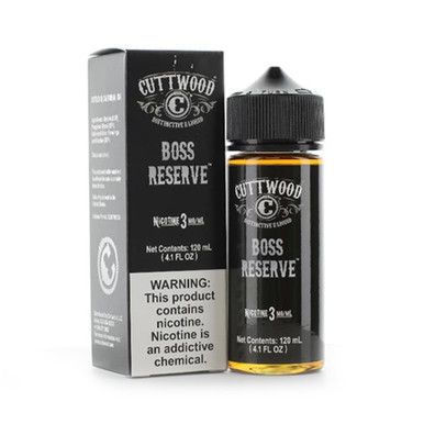 Boss Reserve By Cuttwood E-Liquid with Packaging