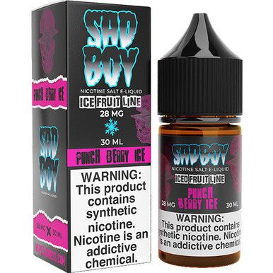Punch Berry Ice by Sadboy Bloodline Salt E-Liquid with Packaging