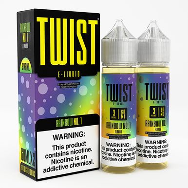 Rainbow No.1 By Twist E-Liquid with Packaging