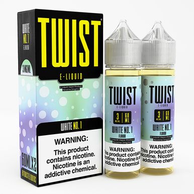 White No.1 By Twist E-Liquid with packaging