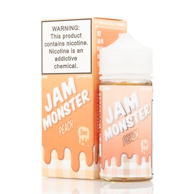 Peach by Jam Monster E-Liquid with Packaging
