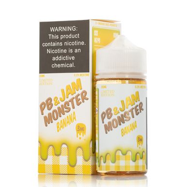Banana PB&J by Jam Monster E-Liquid with Packaging