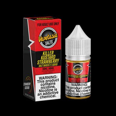 Killer Kustard Strawberry By Vapetasia Salt E-Liquid with Packaging