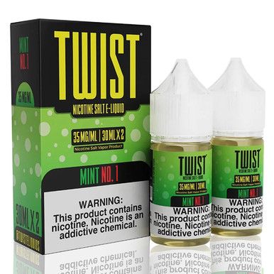 Mint No.1 By Twist Salts E-Liquid with Packaging