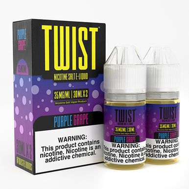 Purple Grape By Twist Salts E-Liquid with Packaging