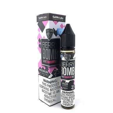 Iced Berry Bomb By VGOD Salt E-Liquid with Packaging