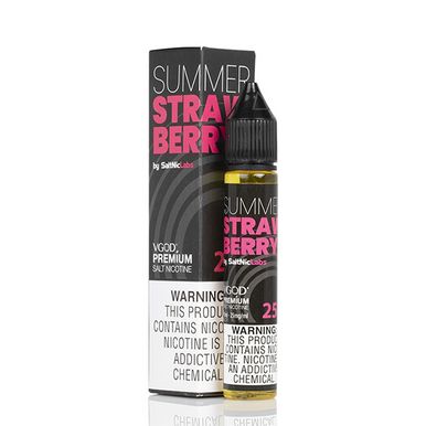 Summer Strawberry By VGOD Salt E-Liquid with Packaging