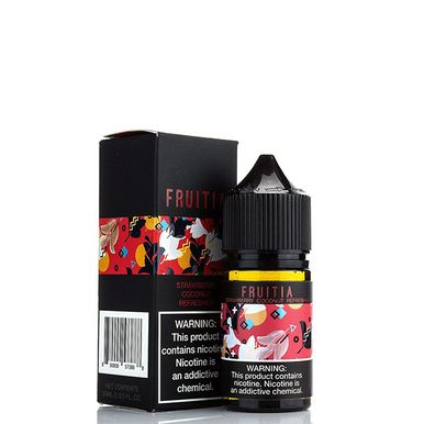 Strawberry Coconut Refresher Fruitia Salts 30mL with Packaging