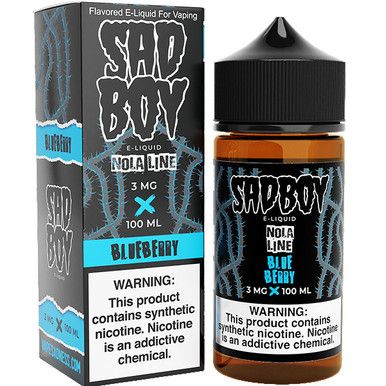Nola Blueberry by Sadboy Nola Bar E-Liquid with packaging