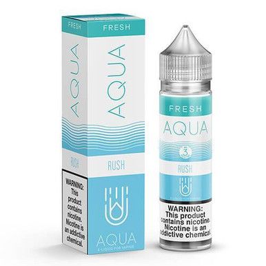 Rush by Aqua Tobacco-Free Nicotine Nicotine E-Liquid with packaging