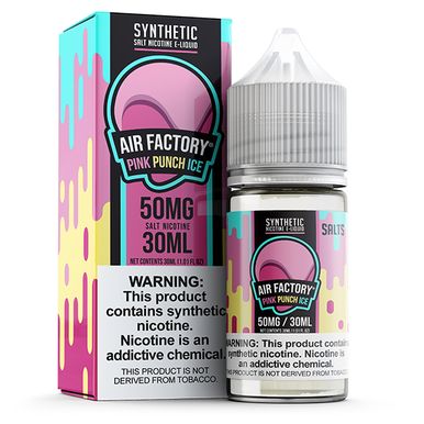 Air Factory Salt Tobacco Free Nicotine 30mL Pink Punch with Packaging