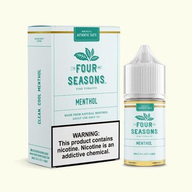 Menthol Four Seasons Freebase 30mL with Packaging